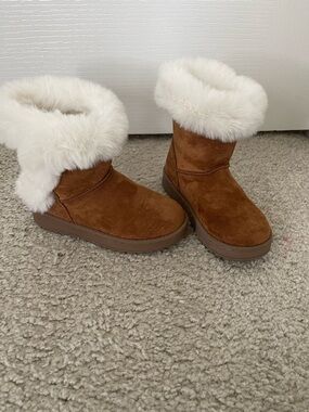 Toddler Girl Sonoma Cream Faux Fur Winter Boots